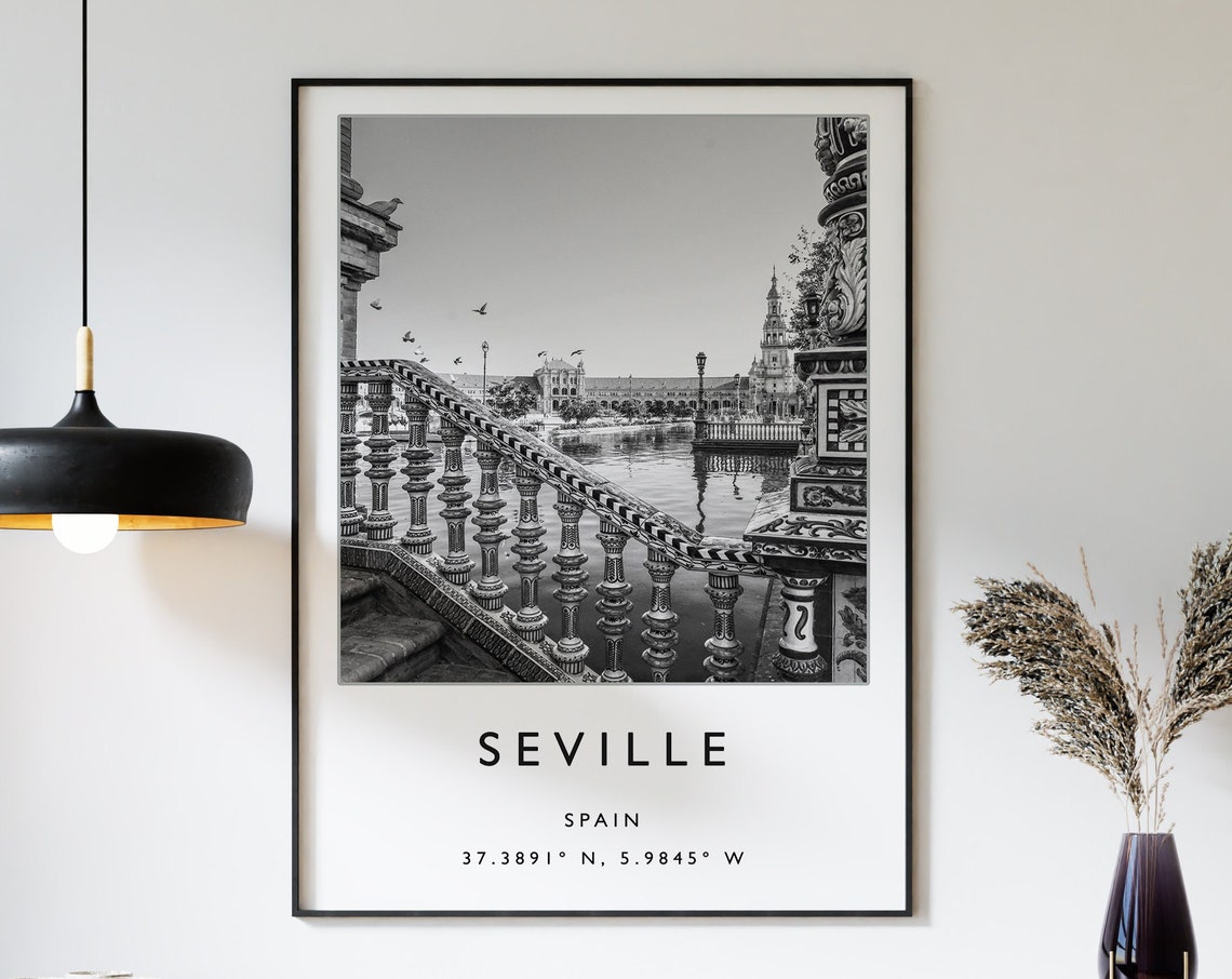 Seville Poster Seville Travel Print Spain Travel Poster Travel Decor Minimalist Travel Poster Travel Gift A1a2a3a4