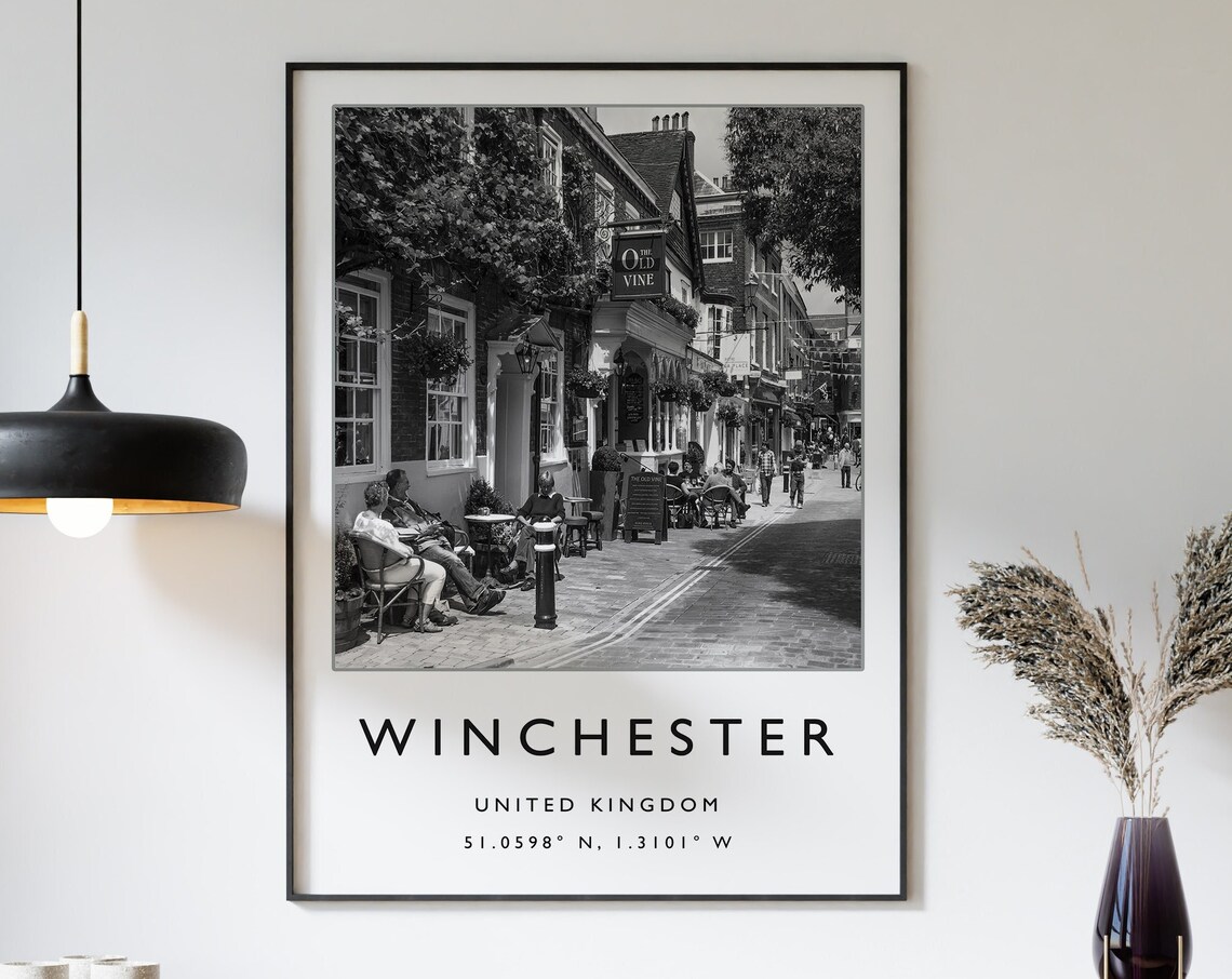 Winchester Travel Poster, English City Art