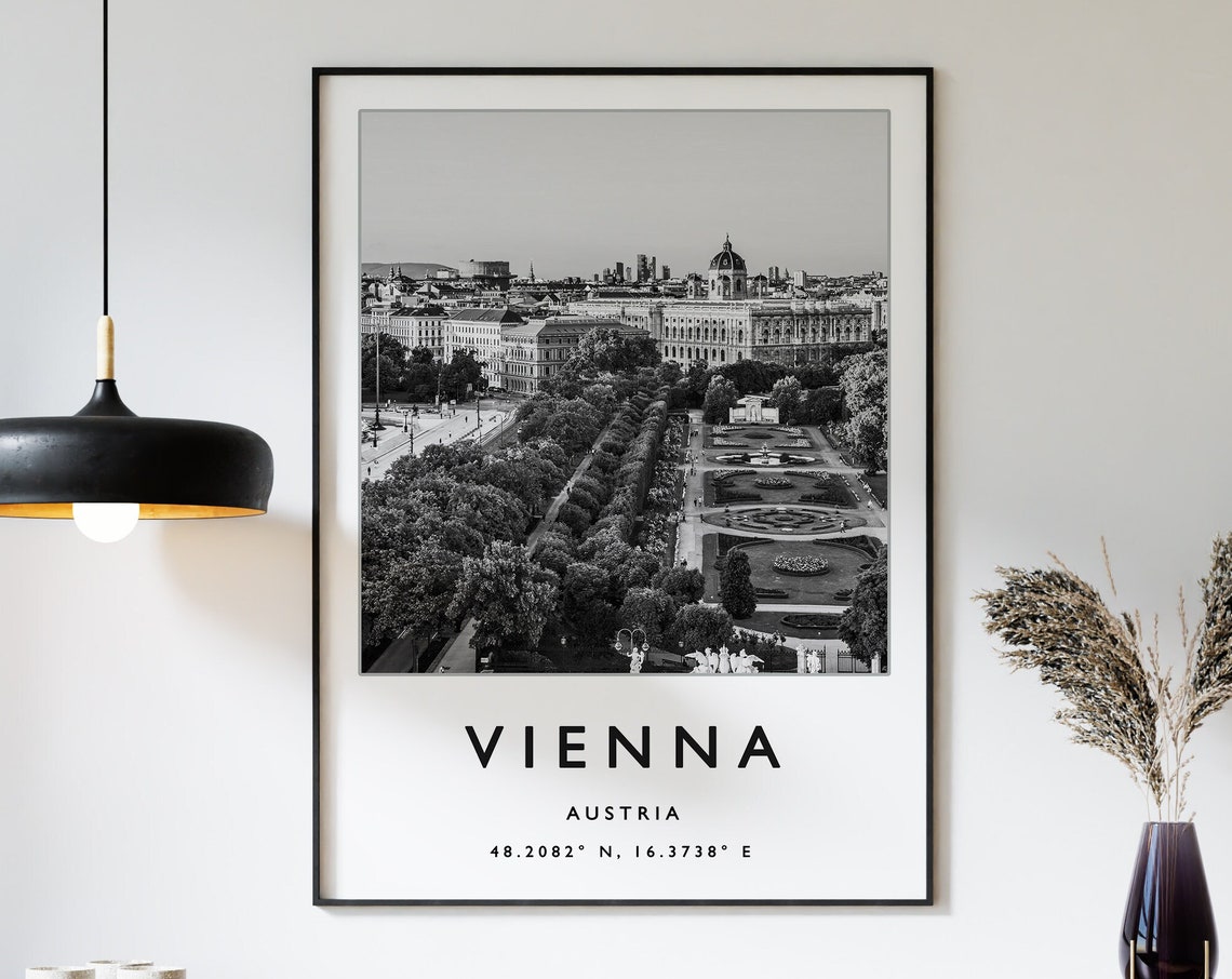 Vienna Travel Print Vienna Travel Poster Austria Travel Poster European Travel Art Print Photographic Wall Art Travel Print