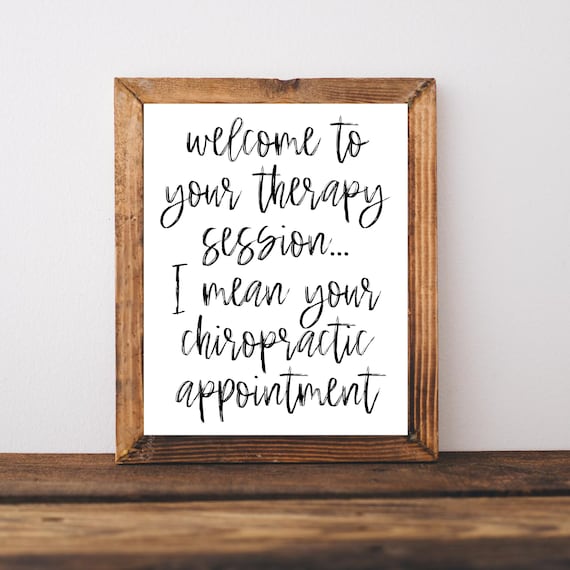 Chiropractor Humor Poster, Chiropractic Wall Art