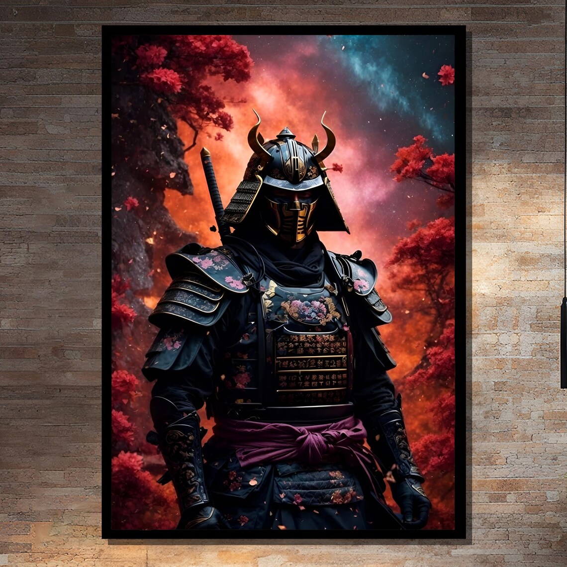 Japanese Samurai Warrior, Bold Wall Decor Art Print