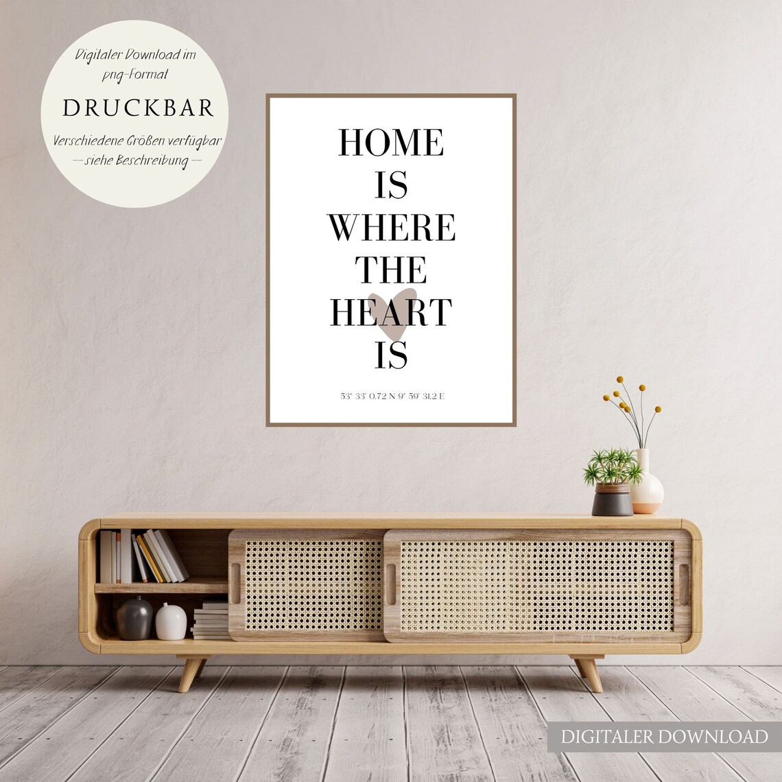 Personalized Valentine's Day Coordinates Gift - Image 2
