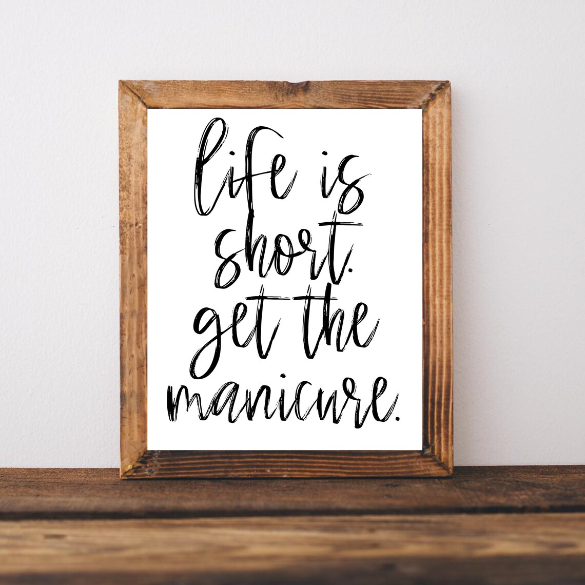 Nail Salon Decor Wall Art, Pedicure Poster Print