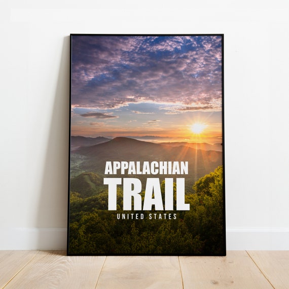 Appalachian Trail Print Poster Mountains Wall Art