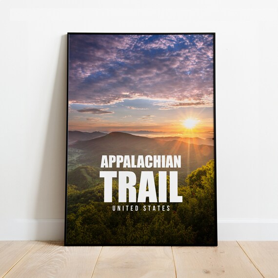 Appalachian Trail United States Sunrise Mountain Photo Travel Poster