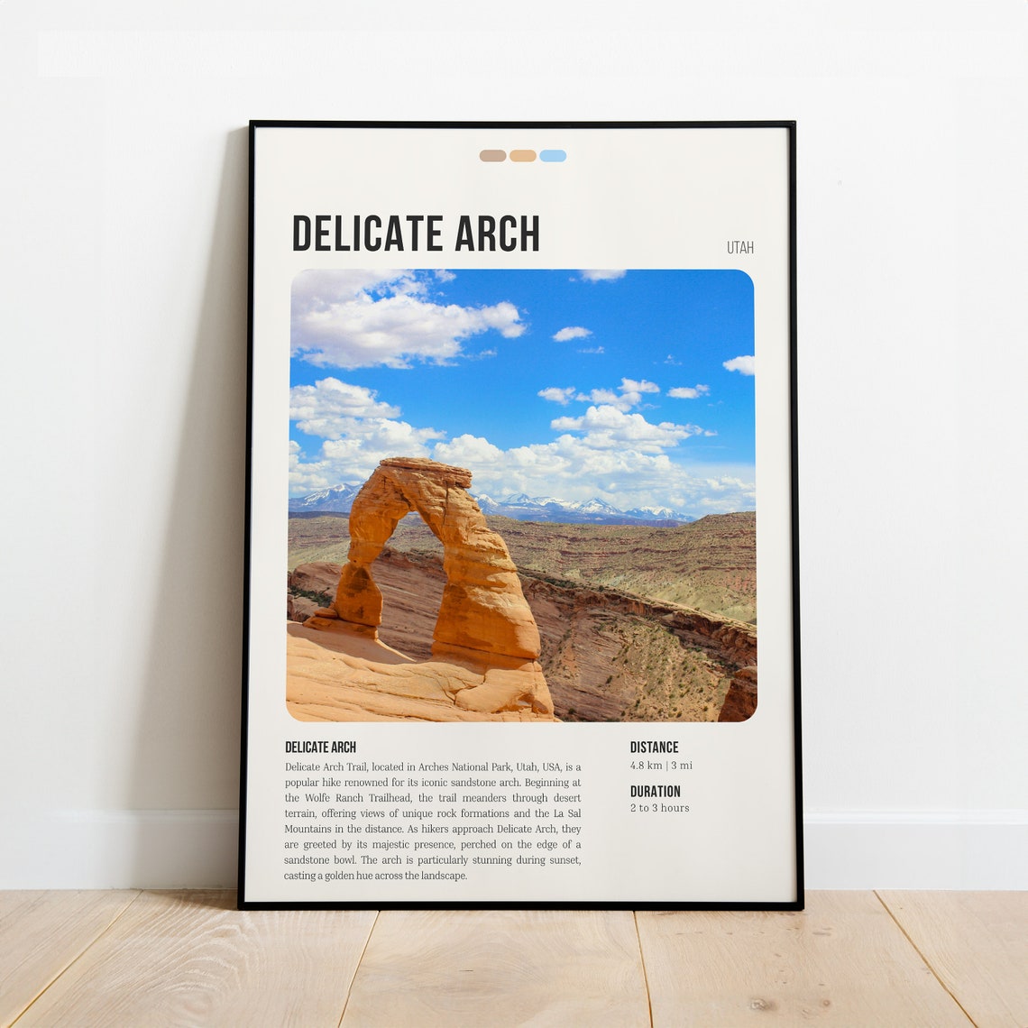 Delicate Arch Utah Arches National Park Sandstone Desert Poster