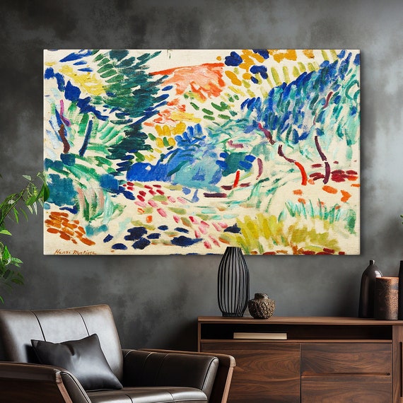 Henri Matisse Landscape At Collioure Poster Reproduction Print Abstract Wall Art Print Modern Art Painting Expressionism Art Print