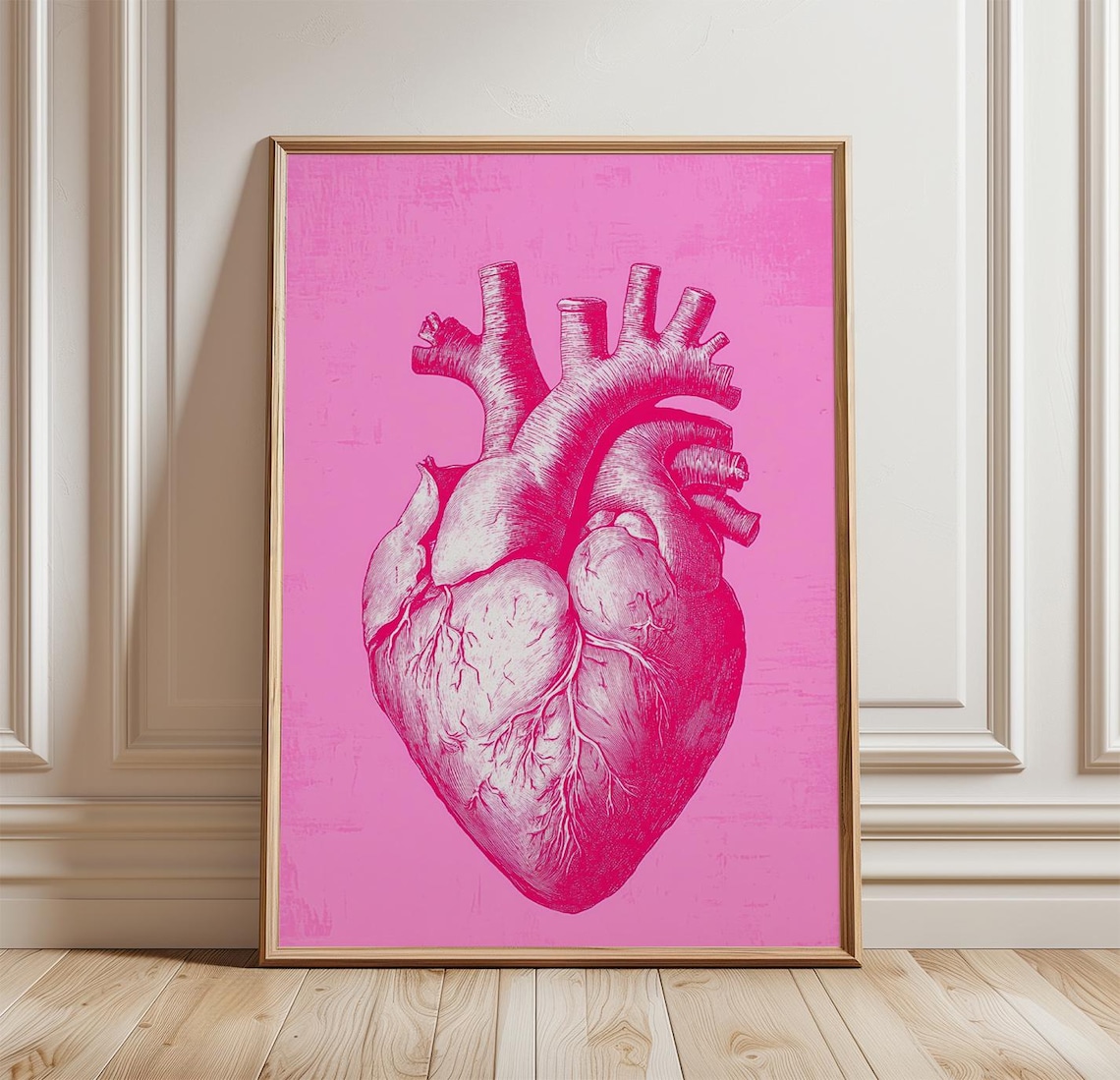 Anatomical Heart Vintage Medical Illustration Poster
