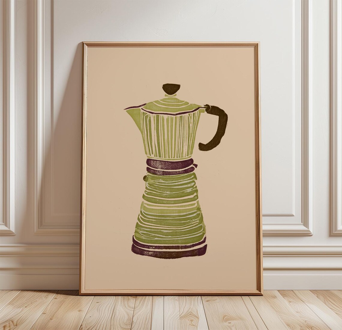 Espresso Coffee Pot, Kitchen Wall Art Print