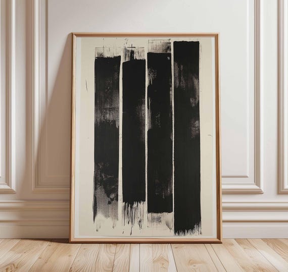 Bold Vertical Stripes Wall Art Print