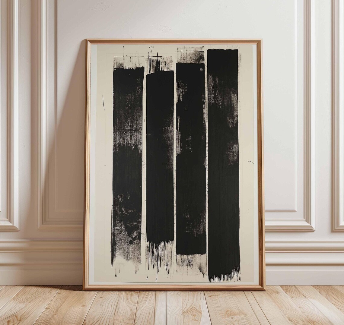 Bold Vertical Stripes Wall Art Print