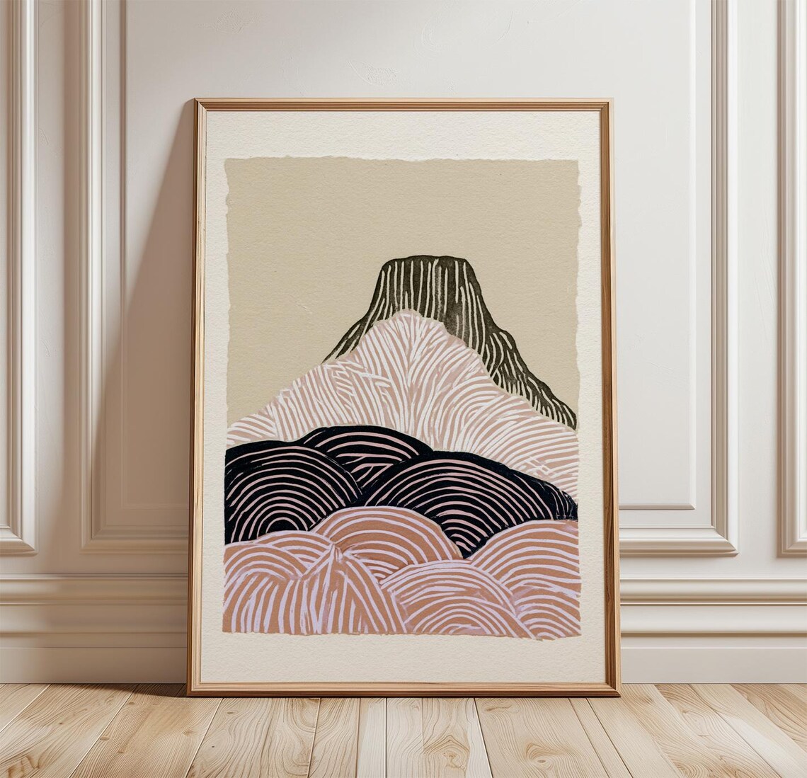Abstract Mountain Modern Landscape Art Print