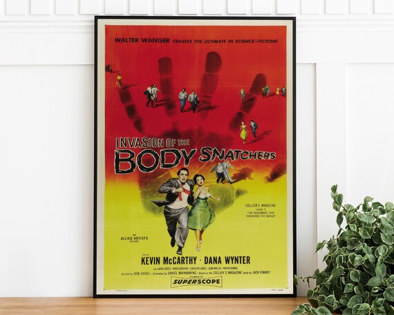 Invasion of the Body Snatchers 1956 Classic Sci Fi Movie Poster