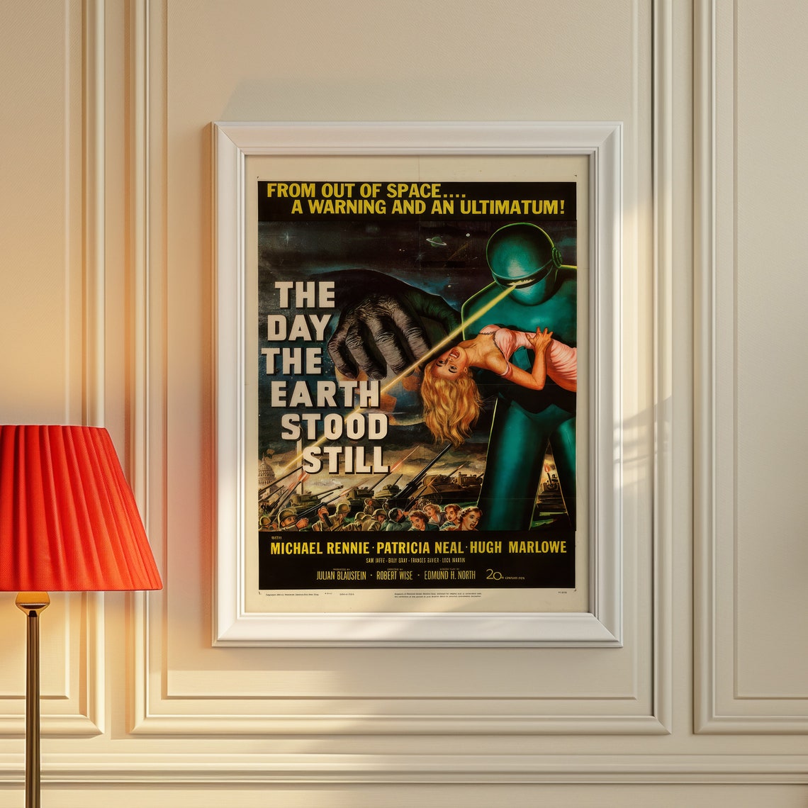 The Day the Earth Stood Still Vintage Classic Sci-Fi Movie Poster - Image 2