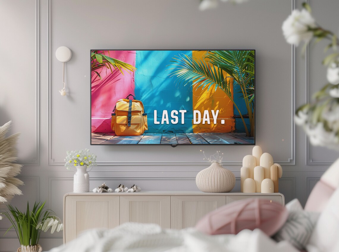 Last Day Of School Summer Backpack Tropical Wall Travel Poster - Image 2