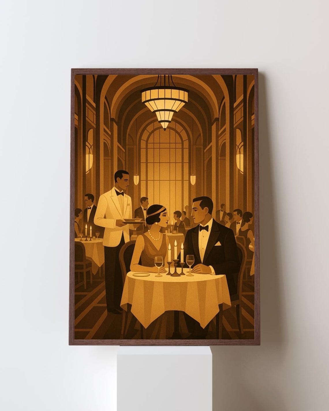 1920s Art Deco Fine Dining Poster