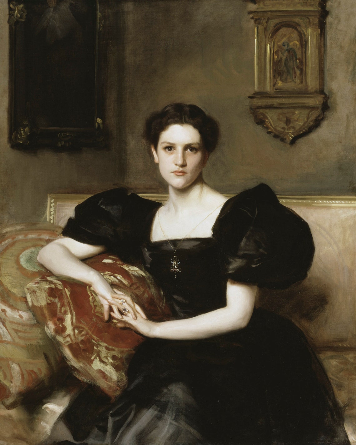 Vintage Female Portrait Art Print, Traditional Decor - Image 2