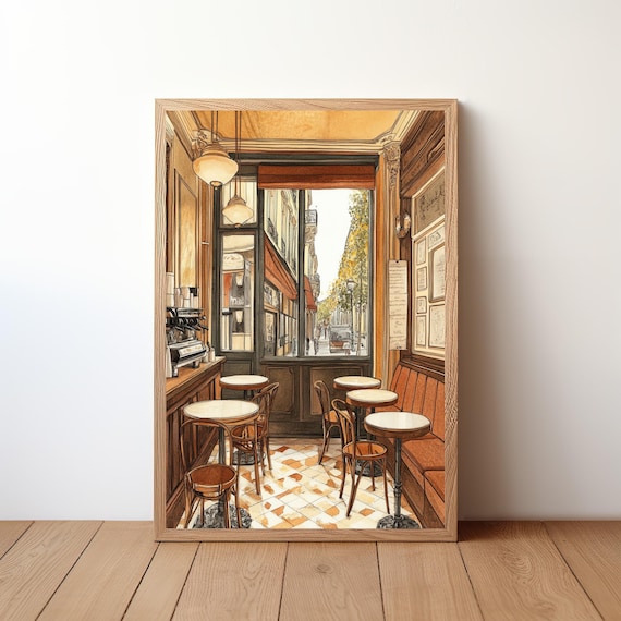 Cozy Cafe Poster Coffee Lover Gift Shop Wall Art Barista Decor Cute Caf Print For Kitchen House Cfe13