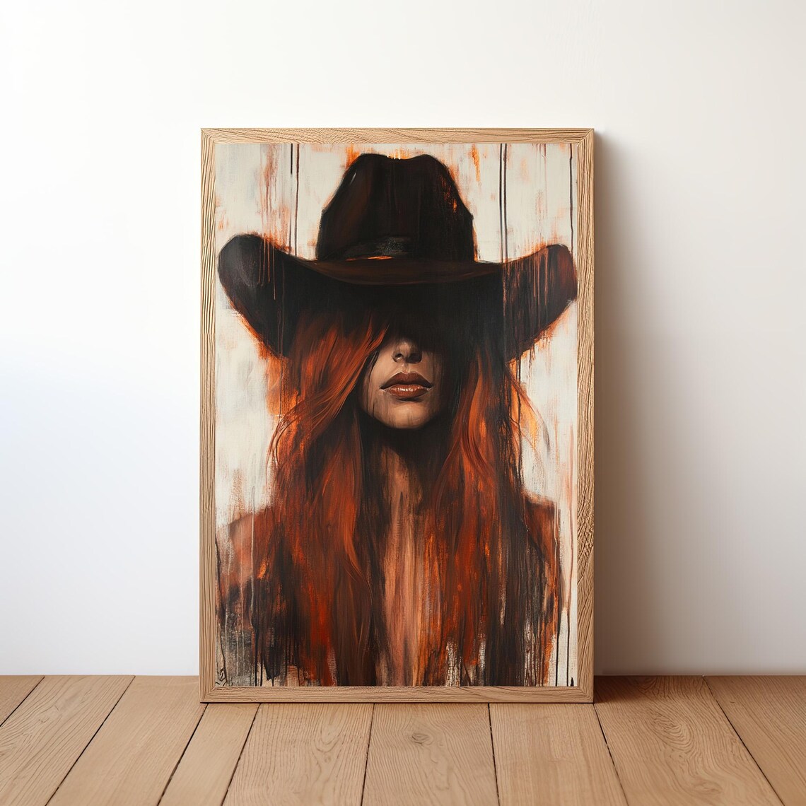 Cowgirl Poster, Western Boho Rustic Art Print