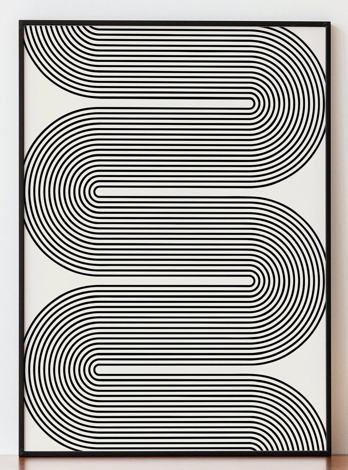 Abstract Minimal Geometric Line Art Poster - Image 3