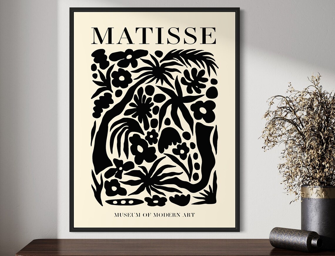 Henri Matisse Botanical Wall Art, Boho Minimalist - Image 5