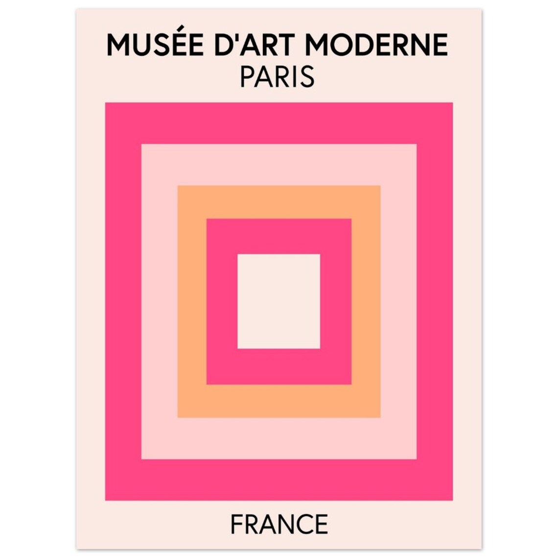 Abstract Art Minimal Geometric Print, Mid-Century Modern - Image 4