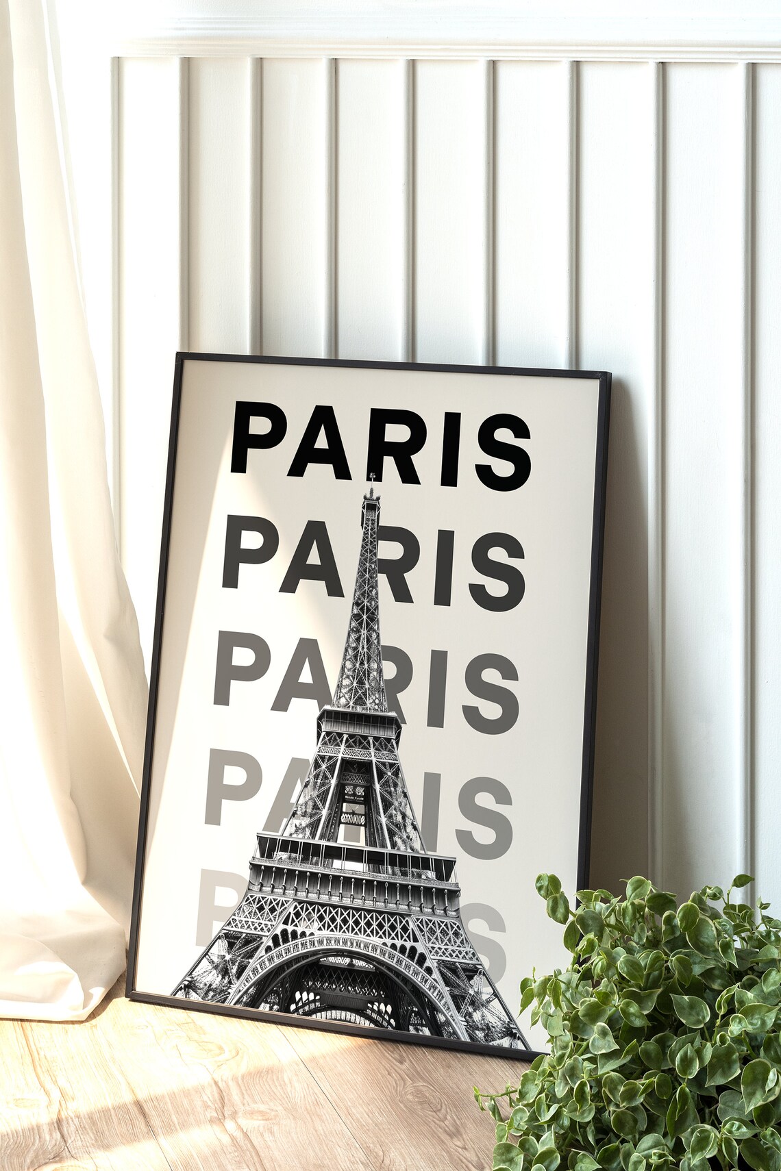 Paris Travel Poster, Modern Neutral City Print - Image 2