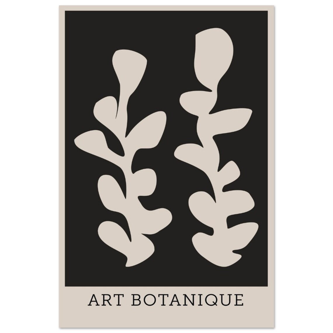 Abstract Botanical Poster, Vintage Floral Illustration - Image 2