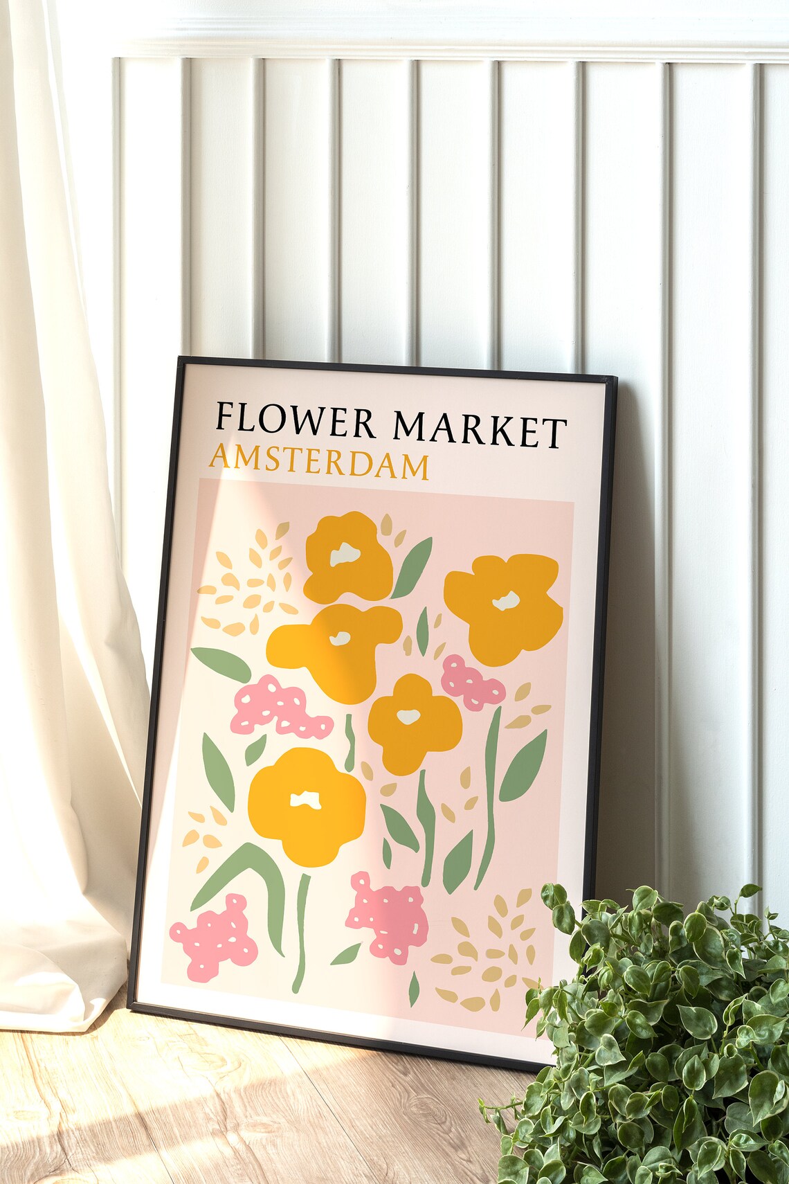 Flower Market Poster, Botanical Boho Decor - Image 3
