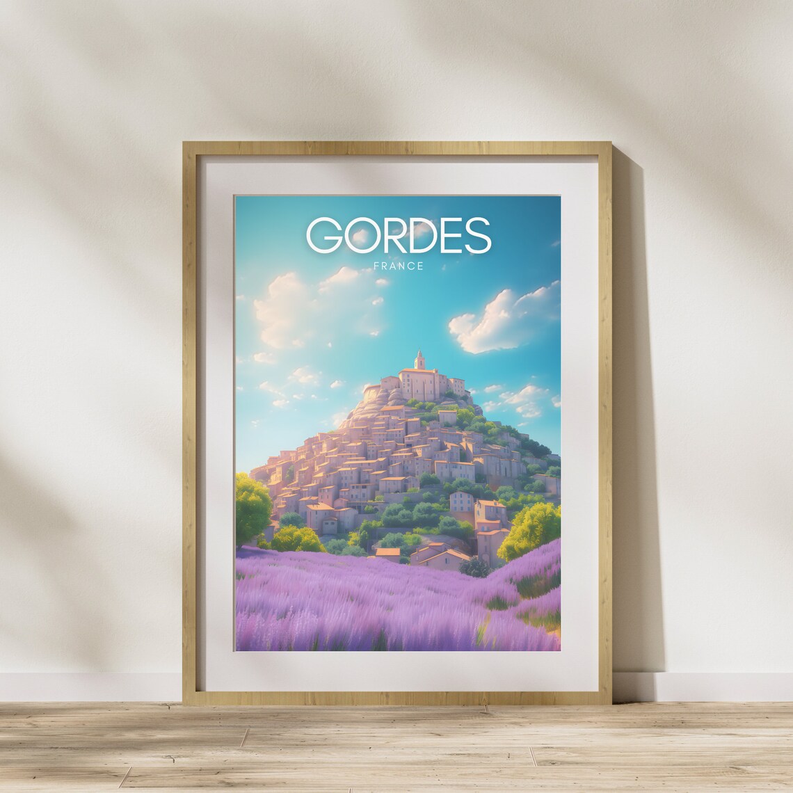 Gordes Travel Poster, Provence French City Art - Image 3