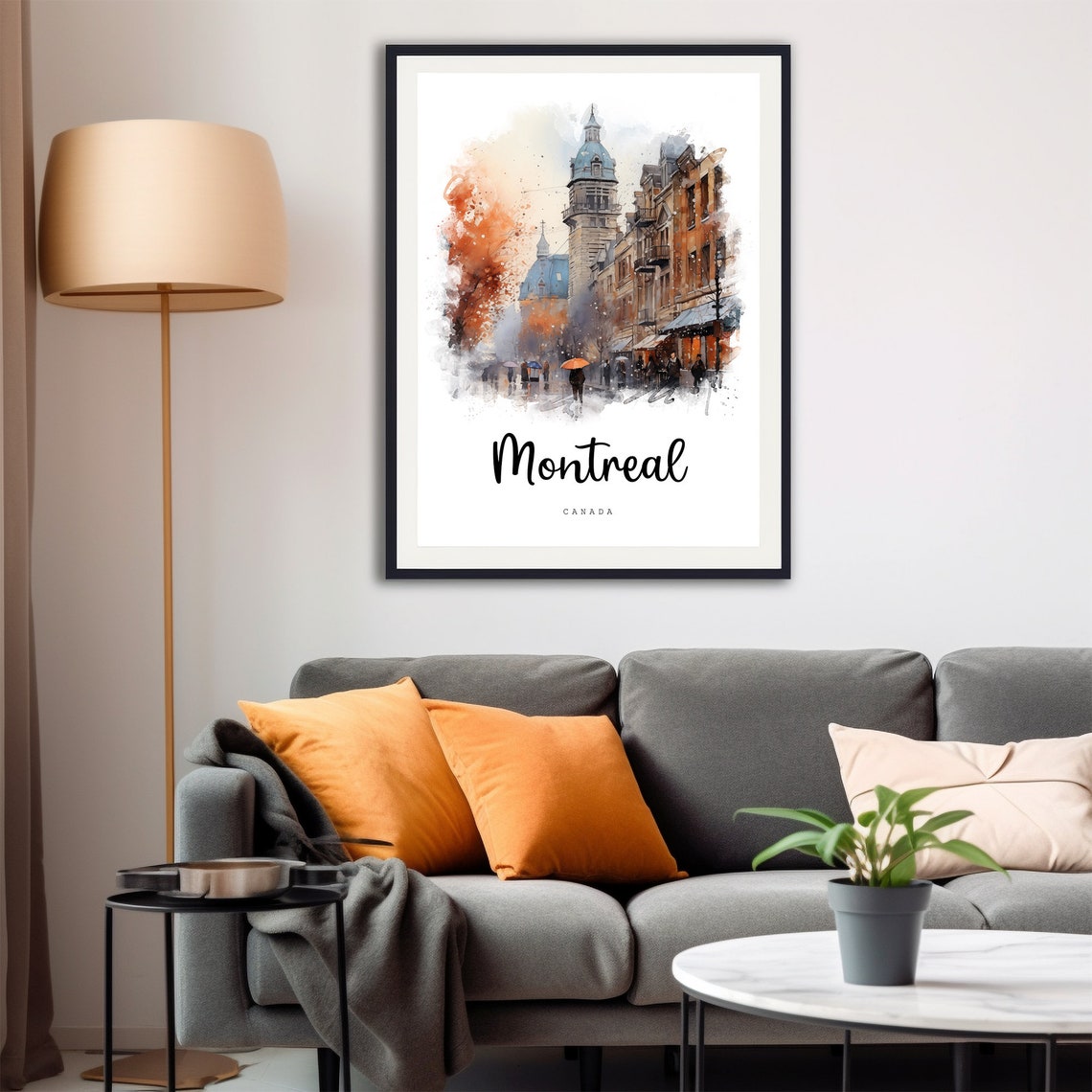 Montreal Canada Travel Poster Montreal City Print Canada Wall Art Travel Prints Art Watercolor Painting Montreal Travel Gift - Image 4