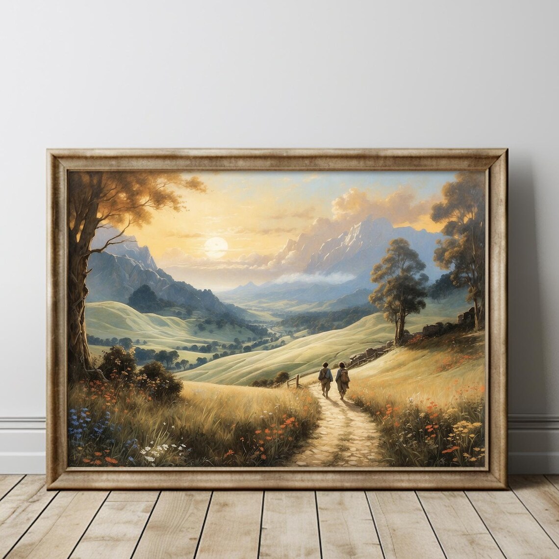 Old Friends Leaving The Shire Art Print