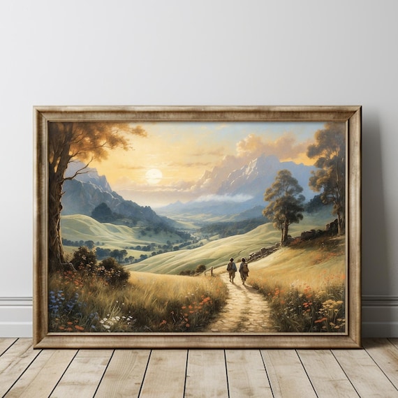 Old Friends Leaving The Shire Art Print