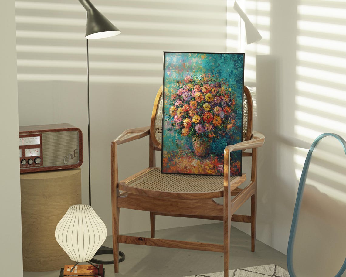 Chrysanthemum Painting - Modern Travel Poster - Image 3