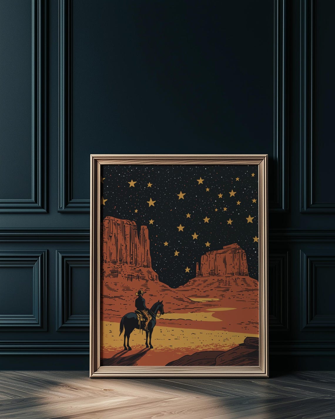 Western Cowboy Vintage Retro Art Print - Image 6