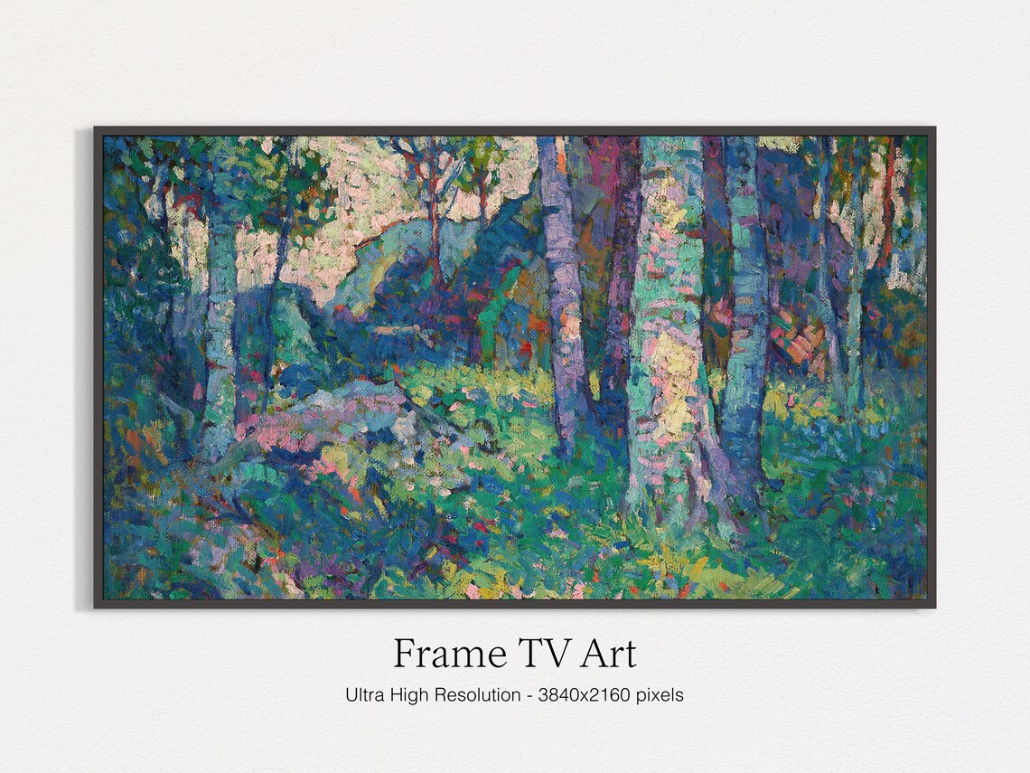 Classic Forest Scenery Impressionism Art Print