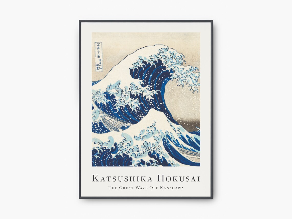 Hokusai Great Wave Japanese Woodblock Art Print