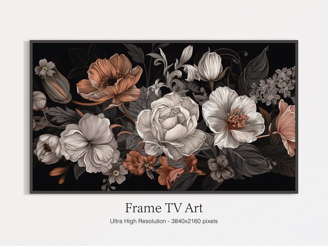 Modern Summer Flowers Art Print