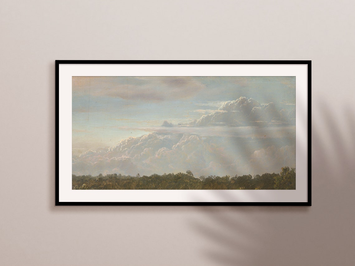 Summer Thunder Clouds Oil Painting - Image 2