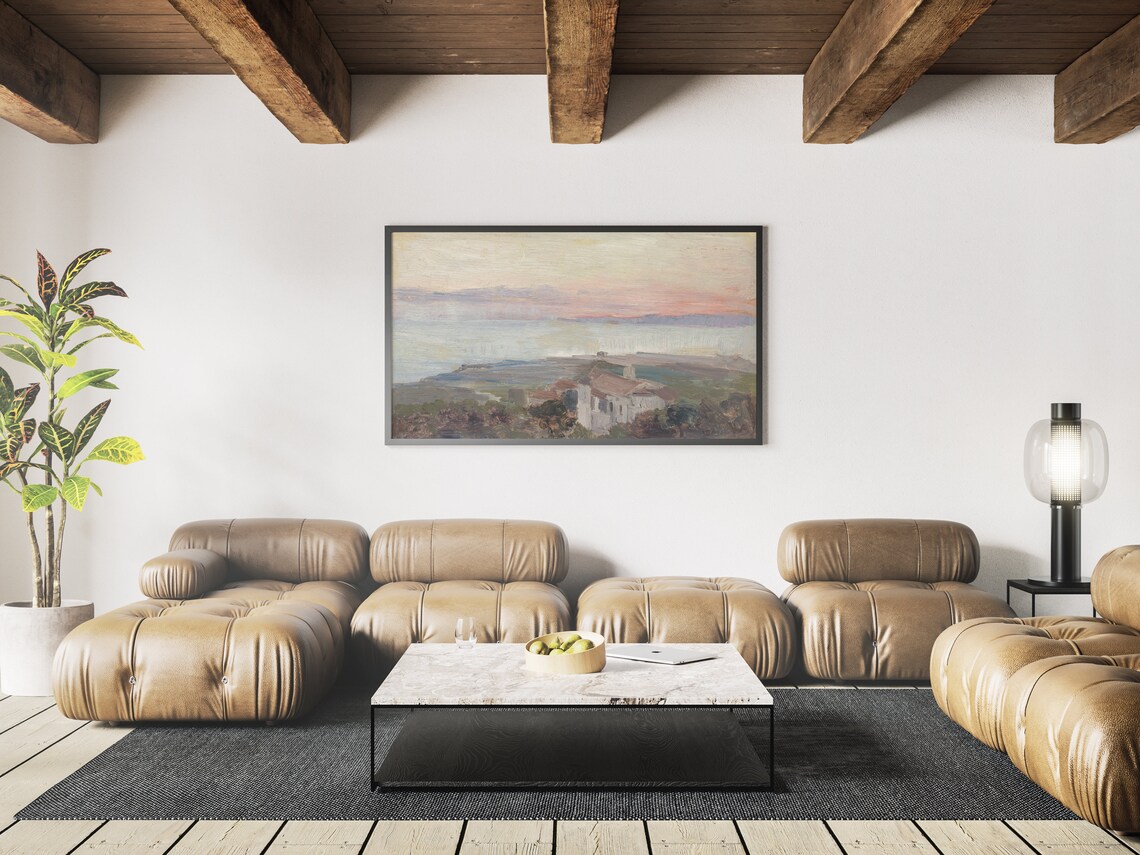 Spring Landscape Vintage Painting Art Print for TV - Image 3