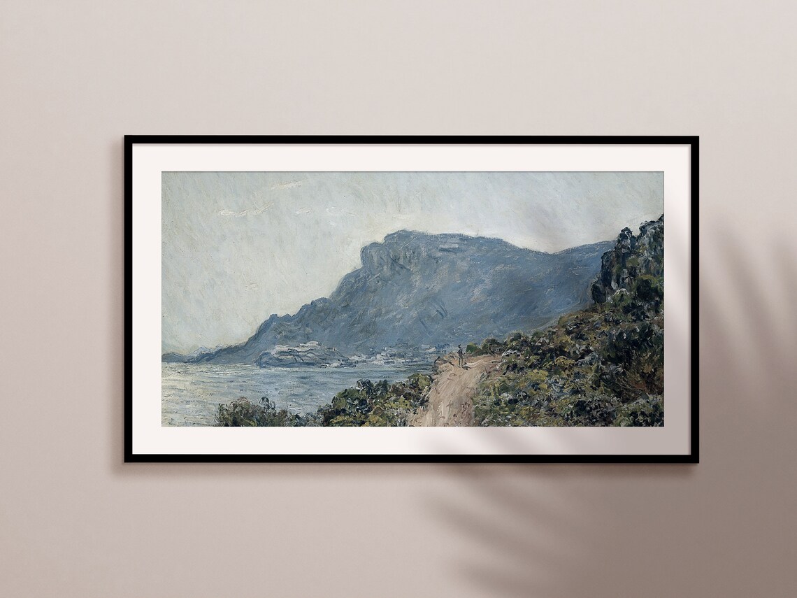 Vintage Landscape Painting Art Print, Abstract Modern - Image 2