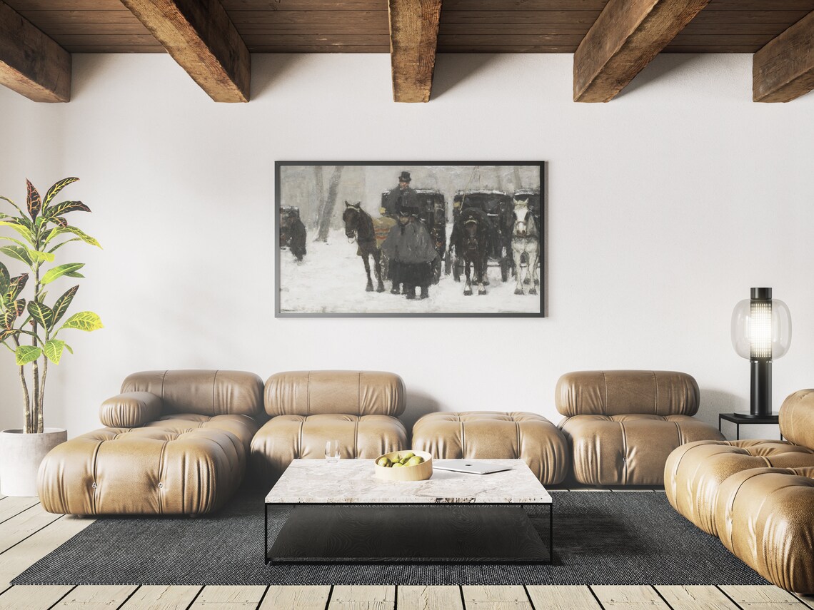 Rustic Winter Vintage Christmas For Tv Art - Image 3