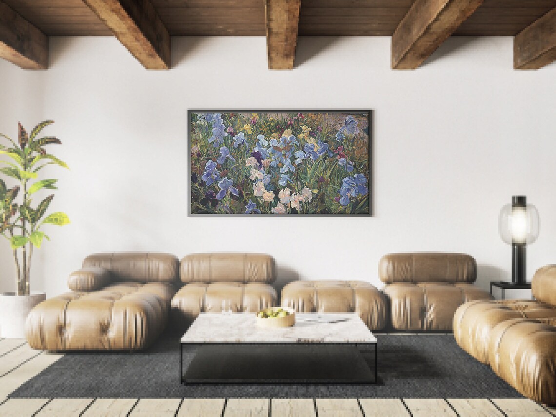 Vintage Oil Painting Flowers Still Life Art Print - Image 3