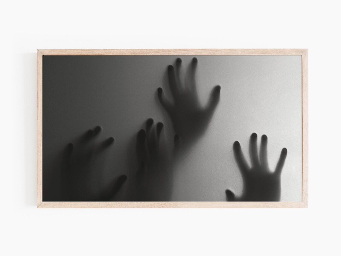 Halloween Ghost Hands Photography Art Print - Image 2
