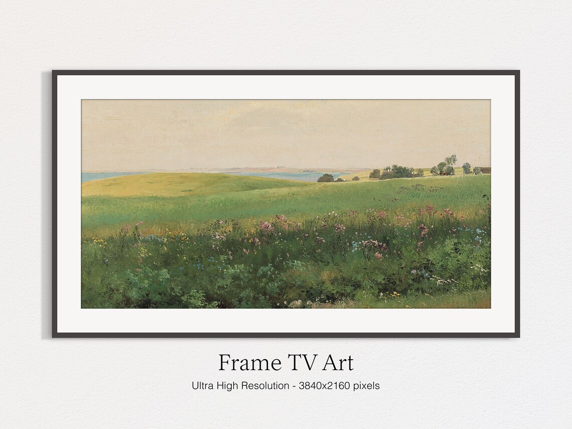 Summer Field Scenery Classic Oil Art Poster - Image 3