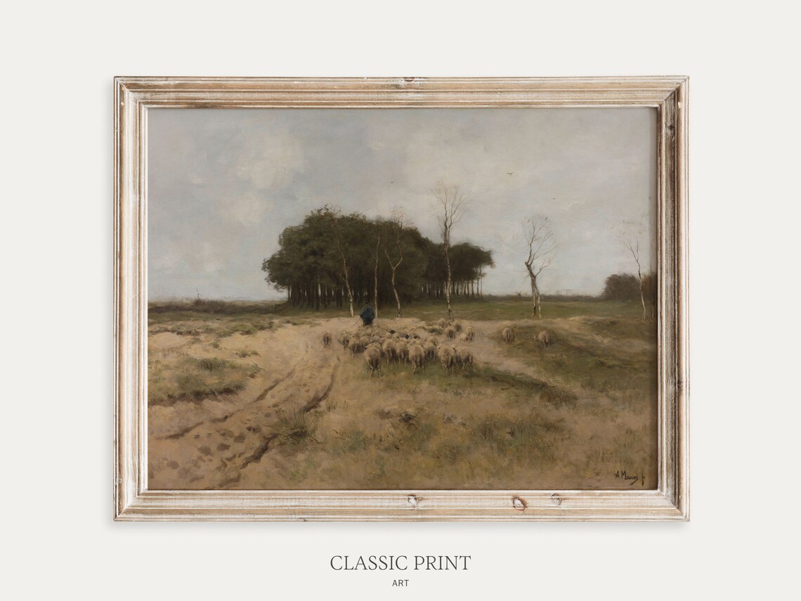 Country Landscape - Abstract Modern Art Print