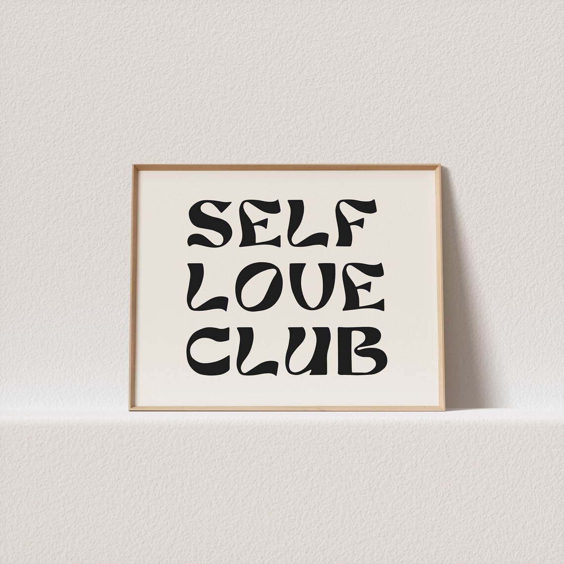 Self Love Club Retro Poster, Gallery Wall Decor