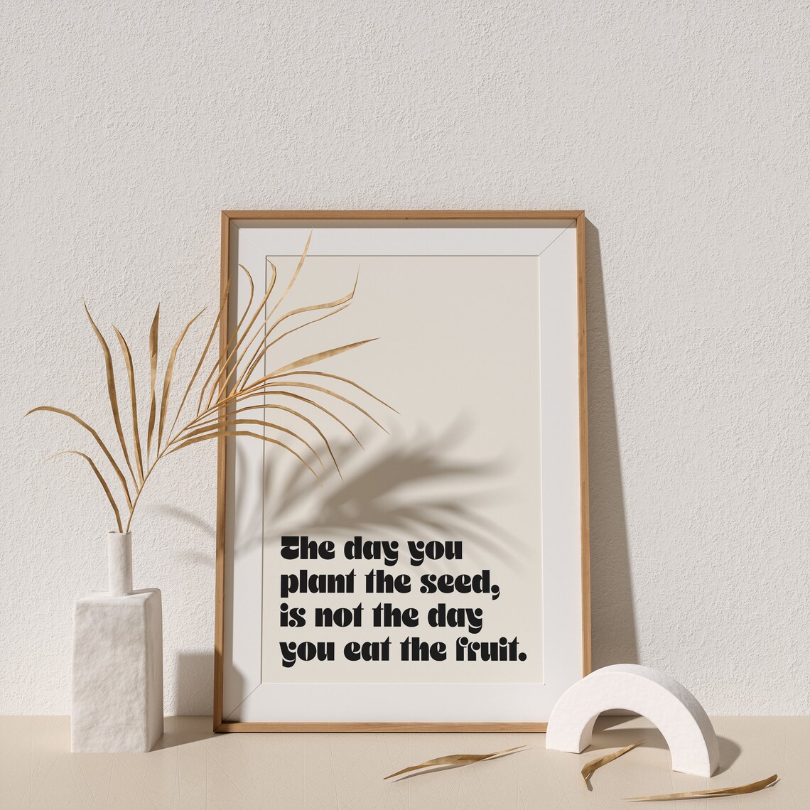 The Day You Plant The Seed Retro Typography Art Print - Image 4