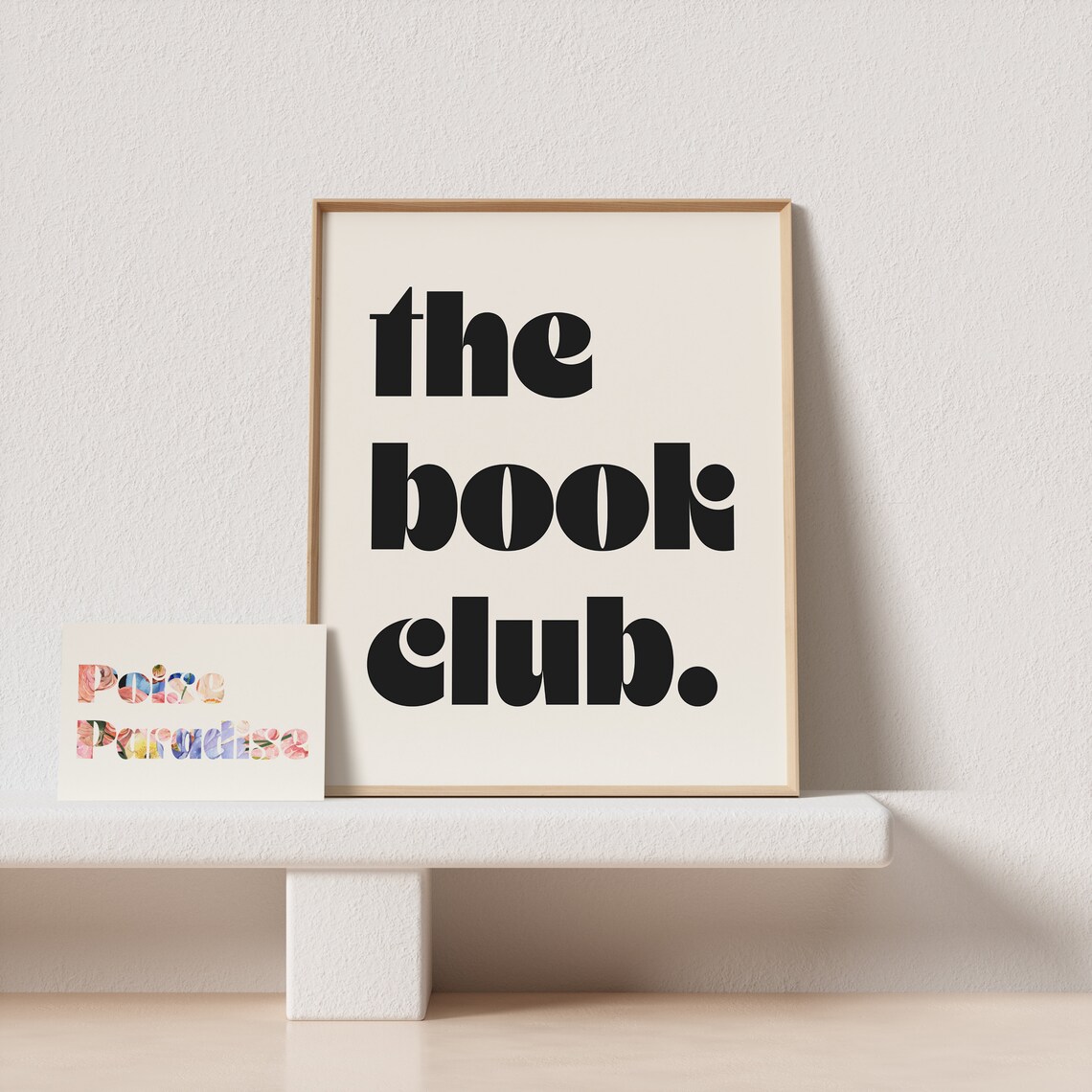 Book Club Retro Mid-Century Typography Poster - Image 4