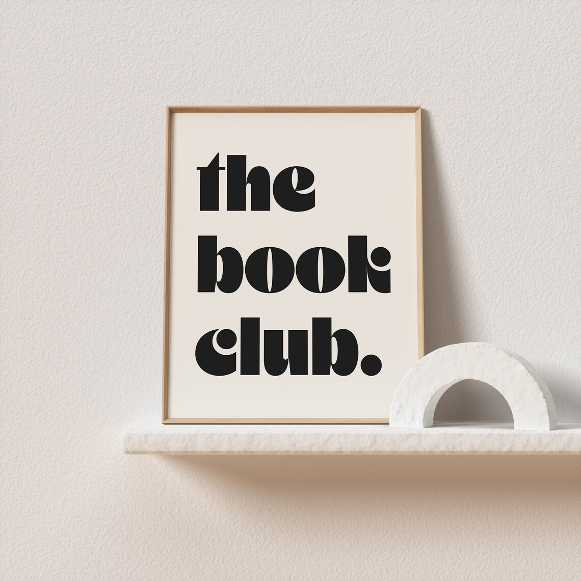 Book Club Retro Mid-Century Typography Poster - Image 3
